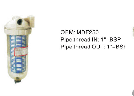 Stable Hydraulic Oil Filter Assembly  MDF250 Pipe Thread IN 1"-BSP Pipe  Thread OUT 1"-BSP