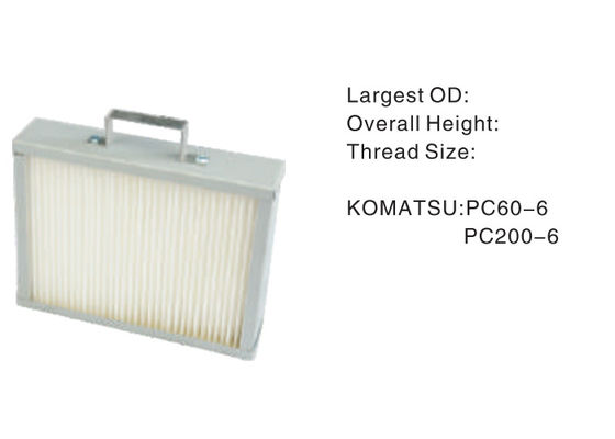 PC 60-6 Hydraulic Oil Filter Assembly 99% Efficiency White Color